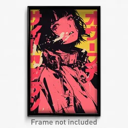 Japanese Movie Poster - Girl Feeling Agitation, Advanced Pink Cape (Art Print)