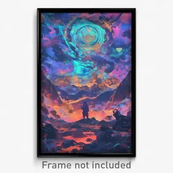 Movie Art Poster - Digital Graveyard (Psychedelic Retro Weird Film Print)