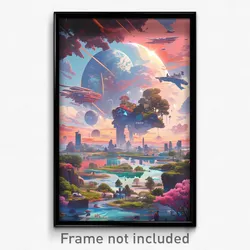 Movie Art Poster - Different Island (Psychedelic Retro Weird Film Print)