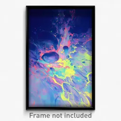 Art Poster - Harmonious Plateau (Psychedelic Trippy Weird 11x17 Print)