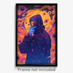 Movie Art Poster - Man Feeling Self Understanding, Amusing Hooded Track Jacket