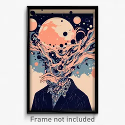 Movie Art Poster - Man Feeling Dazed, Different Moon Ornament (Retro Film Print)
