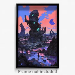 Art Poster - Tall Bog (Psychedelic Trippy Weird 11x17 Print)