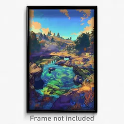 Art Poster - Murky Berth (Psychedelic Trippy Weird 11x17 Print)