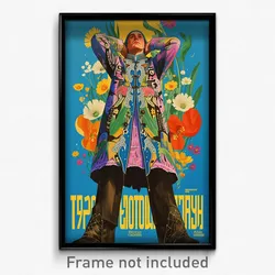 Russian Movie Poster - Man Feeling Homesickness, Beautiful Lace Trimmed Legwear