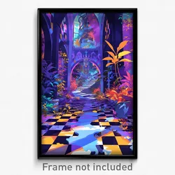 Art Poster - Alive Throne Room (Psychedelic Trippy Weird 11x17 Print)