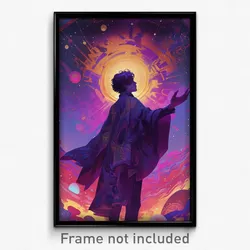 Movie Art Poster - Boy Feeling Nostalgic, Advanced Purple Capelet (Film Print)