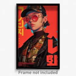 Korean Movie Poster - Shifty Ramen (Korea Psychedelic Art Retro Film Print)
