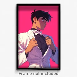 Art Poster - Man Feeling Envy Wearing Adventurous White Bowtie (Art Print)