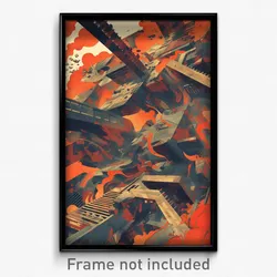 Art Poster - Nice Lumber Yard (Psychedelic Trippy Weird 11x17 Print)