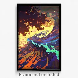 Art Poster - Stark Rapids (Psychedelic Trippy Weird 11x17 Cartoon Print)
