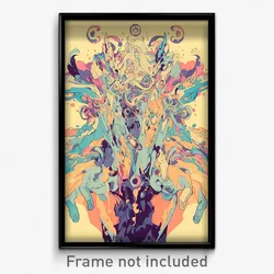 Art Poster - Worn Earldom (Psychedelic Trippy Weird 11x17 Cartoon Print)