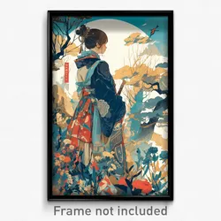 Korean Movie Poster - Light Blue View (Korea Psychedelic Art Retro Film Print)