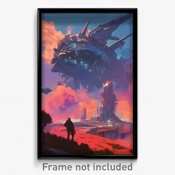 Movie Art Poster - Awesome Demesne (Psychedelic Trippy Retro Cartoon Film Print)