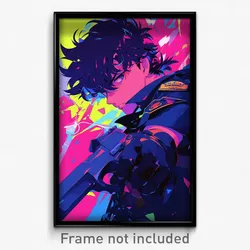 Anime Art Poster - Boy Feeling Brazen Wearing Novel Police Uniform (Print)