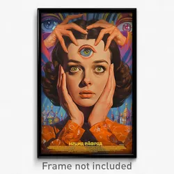Russian Movie Poster - Woman Feeling Joviality, Klutzy Orange Sleeves (Print)