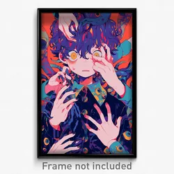 Art Poster - Boy Feeling Regret Wearing Valuable Sleeves Rolled Up (Art Print)