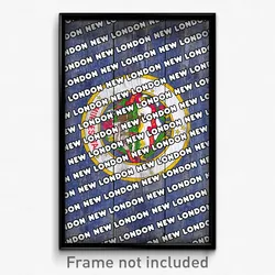 New London Minnesota Poster (MN City Souvenir 11x17 Town Print)