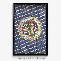 New York Mills Minnesota Poster (MN City Souvenir 11x17 Town Print)