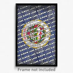 Elbow Lake Minnesota Poster (MN City Souvenir 11x17 Town Print)