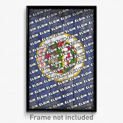 Elgin Minnesota Poster (MN City Souvenir 11x17 Town Print)