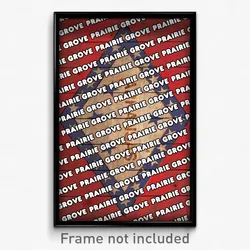 Prairie Grove Arkansas Poster (AR City Souvenir 11x17 Town Print)