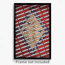 Heber Springs Arkansas Poster (AR City Souvenir 11x17 Town Print)