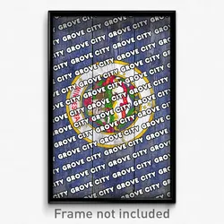 Grove City Minnesota Poster (MN City Souvenir 11x17 Town Print)
