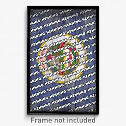 Henning Minnesota Poster (MN City Souvenir 11x17 Town Print)