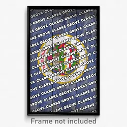 Clarks Grove Minnesota Poster (MN City Souvenir 11x17 Town Print)