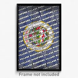 Rushford Village Minnesota Poster (MN City Souvenir 11x17 Town Print)