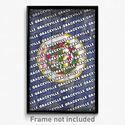 Graceville Minnesota Poster (MN City Souvenir 11x17 Town Print)