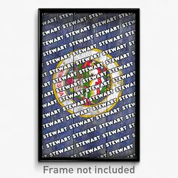 Stewart Minnesota Poster (MN City Souvenir 11x17 Town Print)