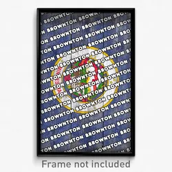 Brownton Minnesota Poster (MN City Souvenir 11x17 Town Print)
