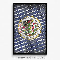 Browns Valley Minnesota Poster (MN City Souvenir 11x17 Town Print)