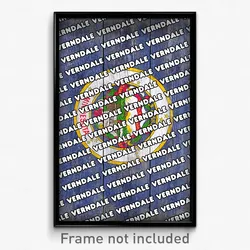 Verndale Minnesota Poster (MN City Souvenir 11x17 Town Print)