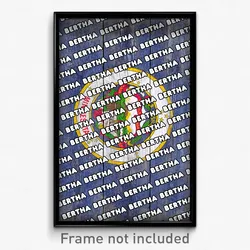 Bertha Minnesota Poster (MN City Souvenir 11x17 Town Print)