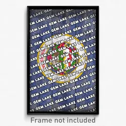 Gem Lake Minnesota Poster (MN City Souvenir 11x17 Town Print)