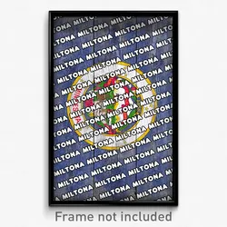 Miltona Minnesota Poster (MN City Souvenir 11x17 Town Print)