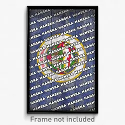 Hanska Minnesota Poster (MN City Souvenir 11x17 Town Print)