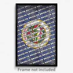 Bricelyn Minnesota Poster (MN City Souvenir 11x17 Town Print)