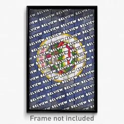 Belview Minnesota Poster (MN City Souvenir 11x17 Town Print)