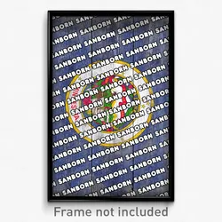Sanborn Minnesota Poster (MN City Souvenir 11x17 Town Print)