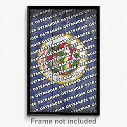Ostrander Minnesota Poster (MN City Souvenir 11x17 Town Print)