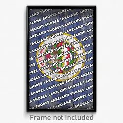 Lakeland Shores Minnesota Poster (MN City Souvenir 11x17 Town Print)