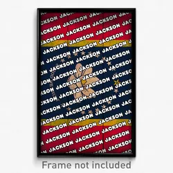 Jackson Mississippi Poster (MS City Souvenir 11x17 Town Print)