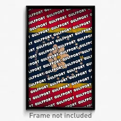 Gulfport Mississippi Poster (MS City Souvenir 11x17 Town Print)