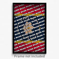 Biloxi Mississippi Poster (MS City Souvenir 11x17 Town Print)