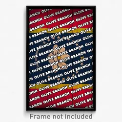 Olive Branch Mississippi Poster (MS City Souvenir 11x17 Town Print)