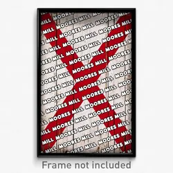Moores Mill Alabama Poster (AL City Souvenir 11x17 Town Print)